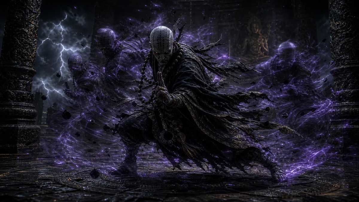 Non-Void casting paper magic inside New Thunderclap Temple