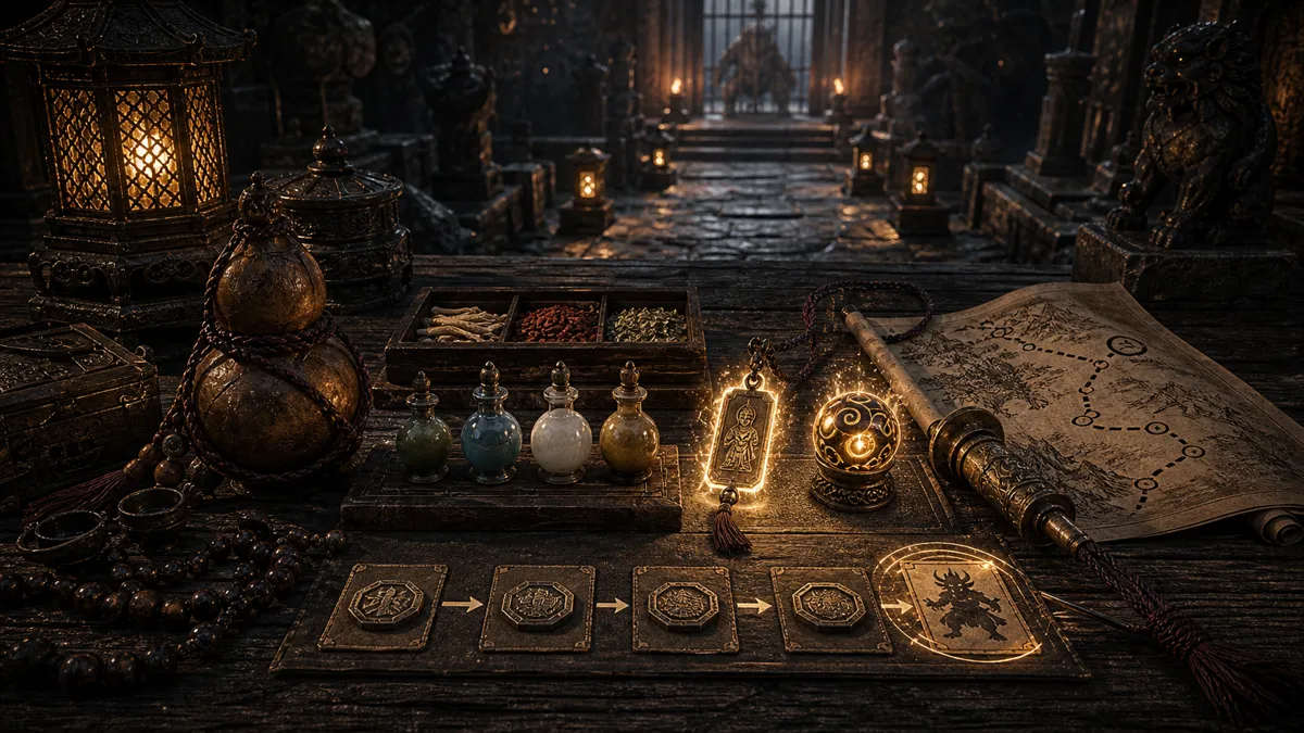 Combat resource plan for medicine spells and burst timing