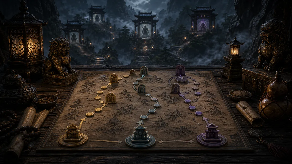 Chapter boss cleanup list organized by shrine
